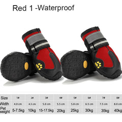 4pcs/set Pet Dog Shoes