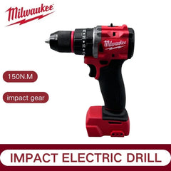 Milwaukee Brushless 18V Electric Drill 150N.mCordless Impact Drill of Decoration Team Uses 18V Milwaukee Battery Power Tool