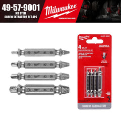 Milwaukee 49-57-9001 M2 Steel Screw Extractor Set 4PC Tool Accessories