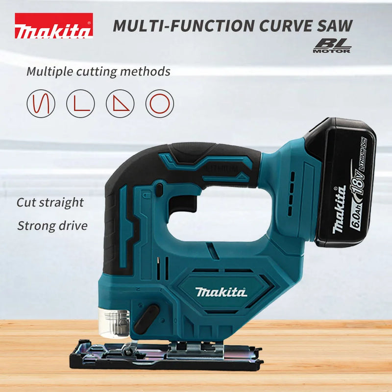 Makita DJV182Z 18V Brushless Jigsaw 340W Electric Jig with Saw Blade Cordless Barrel Handle Jigsaw without Battery DJV182