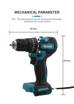 Makita DDF487 10MM Cordless Driver Drill 18V LXT Brushless Motor Compact Torque Lithium Battery Electric Screwdriver Power Tool