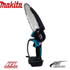 Makita electric chainsaw woodworking trim one-hand garden tool rechargeable small wood chainsaw