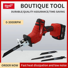 Milwaukee  Cordless Reciprocating Saw Wood Metal Pipe Cutting Portable Saw Power Tools  Multifunctional Handheld Horse Knife Saw