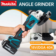 Makita DGA404 125mm Grinder Grinder Tool Wireless 18V Power Tools Electric Grinder Angle Grinder Brushless Sander Angle Cutt