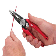 Milwaukee 48-22-3079 Wire Stripper 6-In-One Combination Wire Stripping and Reaming Pliers for Electricians Antirust Hand Tool