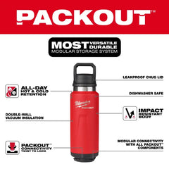 Milwaukee 48-22-8382R/48-22-8396R/48-22-8397R PACKOUT™ Insulated Bottle With Chug Lid Tool Accessories