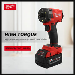 Milwaukee Brushless Impact Driver 300NM 18V Machines Repair Screwdriver Impact Drill Rechargable 18V Battery 4 Speed Power Tool