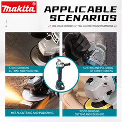 Makita DGA404 125mm Grinder Grinder Tool Wireless 18V Power Tools Electric Grinder Angle Grinder Brushless Sander Angle Cutt