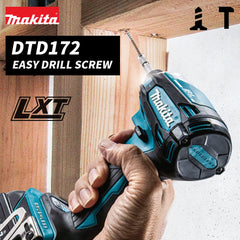 MAKITA DTD172 High torque 180N.m brushless cordless long range Impulse drive 18v lithium battery rechargeable motor power tool