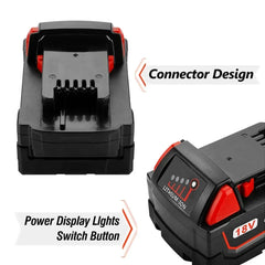 New Milwaukee M18 48-11-1815 48-11-1850 2646-20 2642-21ct service M18 battery positive charger 18V 12800mah