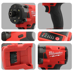 Milwaukee Brushless Impact Driver 300NM 18V Machines Repair Screwdriver Impact Drill Rechargable 18V Battery 4 Speed Power Tool