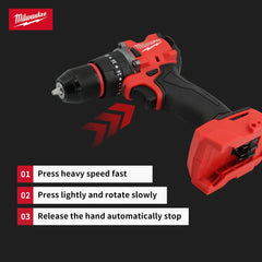 Milwaukee 18V Battery Electric Impact Drill 150N.m Brushless Cordless Screwdriver Rechargeable Power Tool of Decoration Team