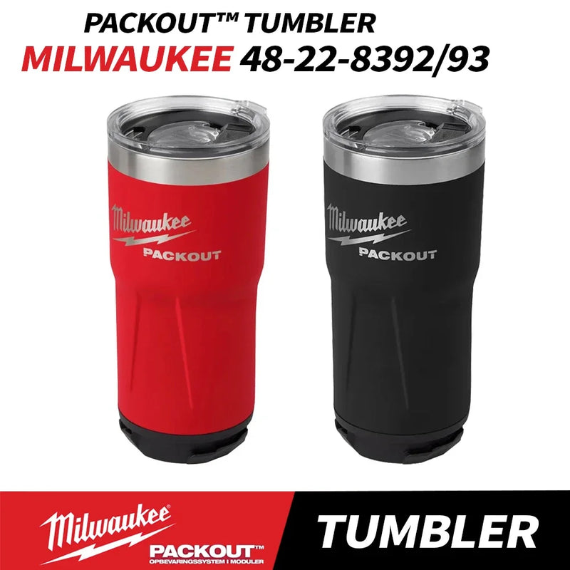 MILWAUKEE PACKOUT Tumbler Water Cup Power Tool Accessories ﻿Milwaukee Tools 48-22-8392RX 48-22-8393RX 48-22-8392BX 48-22-8393BX