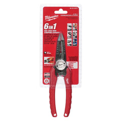 Milwaukee 48-22-3079 Wire Stripper 6-In-One Combination Wire Stripping and Reaming Pliers for Electricians Antirust Hand Tool